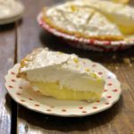 Lemon Luscious Pie from Farmwife Feeds is a creamy fresh lemon pie perfect for that summer feeling. #lemon #pie #recipe