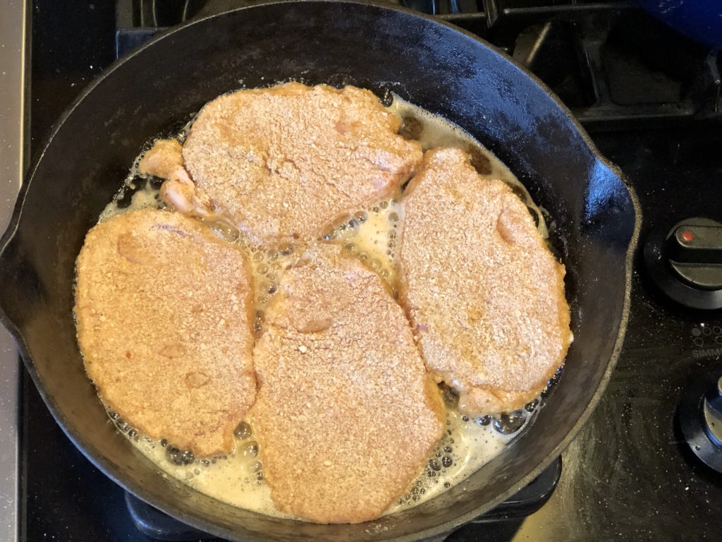 Pork Schnitzel with Dill Sauce is a great way to take pork tenderloins to the next level with an easy recipe. #pork #castiron #schnitzel