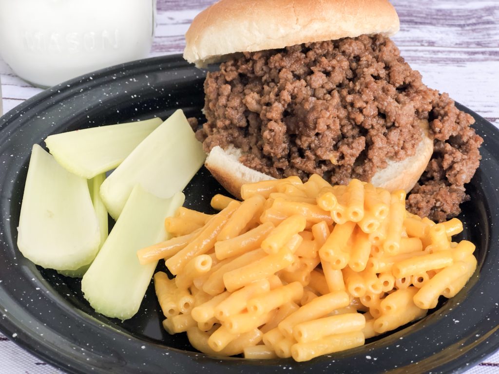 Mom's Sloppy Joes from Farmwife Feeds is a great in a hurry sandwich that pleases everyone. #hamburger #groundbeef #sandwich #easy