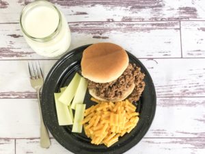 Mom's Sloppy Joes from Farmwife Feeds is a great in a hurry sandwich that pleases everyone. #hamburger #groundbeef #sandwich #easy