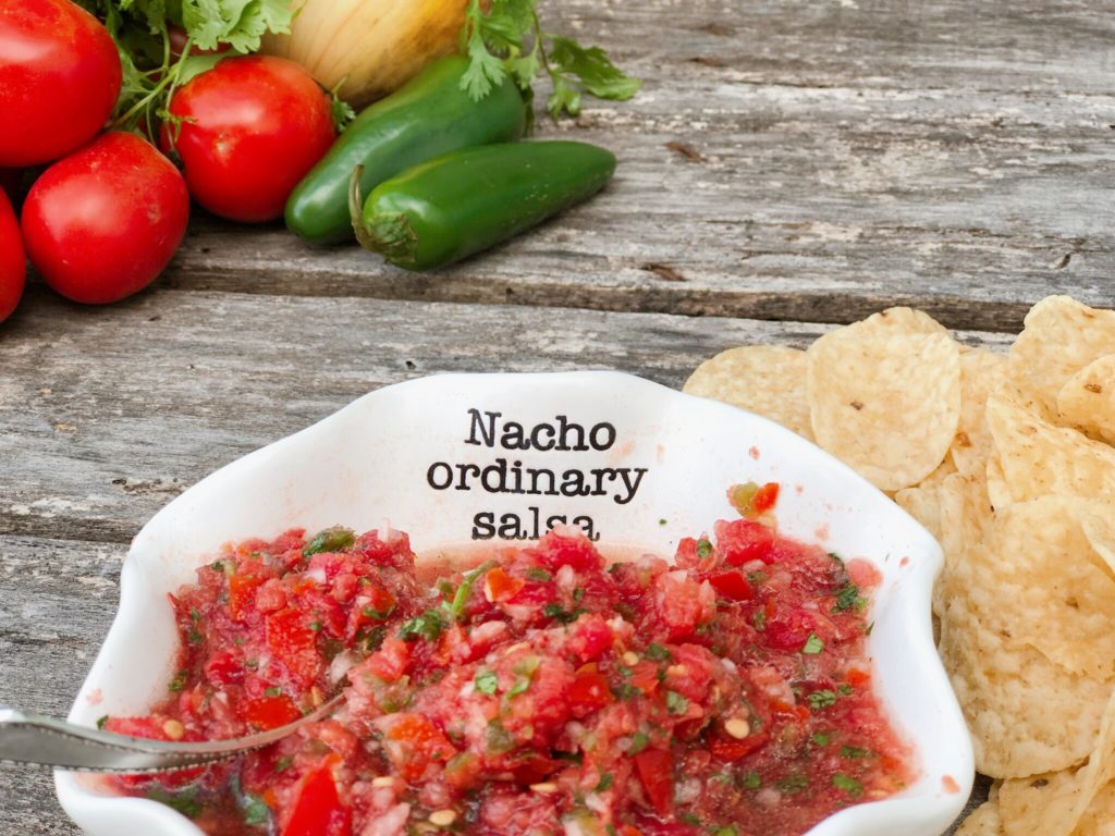 Quick Easy Homemade Salsa from Farmwife Feeds uses fresh produce for a great snack any time. #salsa #mexican #dip