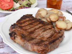 Steakhouse Grilled Steaks at Home from Farmwife Feeds, a great perfectly grilled steak right at home. #steak #grill