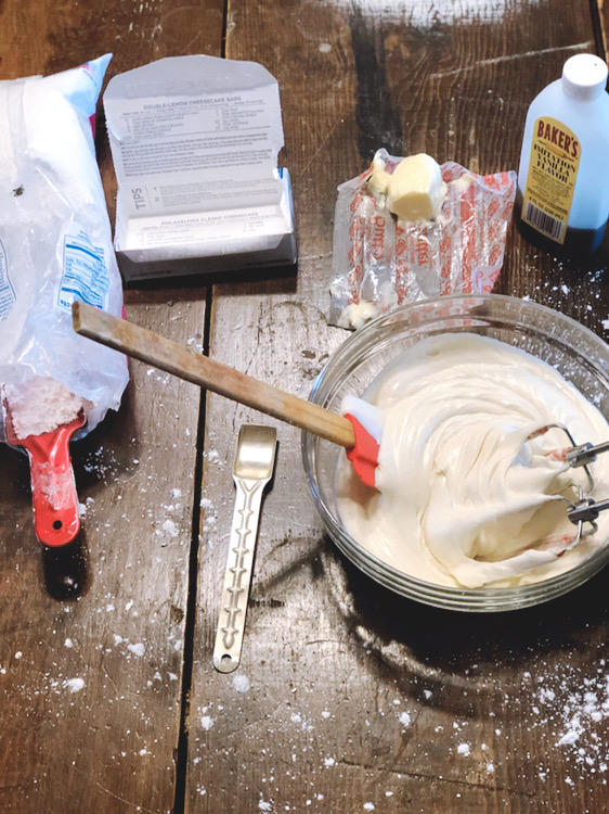 Classic Cream Cheese Icing from Farmwife Feeds is an easy icing to mix up for almost any sweet that needs a creamy icing to top it off. #creamcheese #icing #recipe