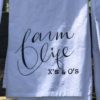 Farm Life X's and O's Kitchen Towel