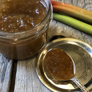 Easy Rhubarb Jam from Farmwife Feeds is a 3 ingredient sweet treat good for so many recipes and your morning toast. #rhubarb #jam #recipe