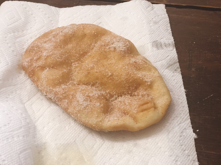 County Fair Beaver Tails from Farmwife Feeds is a cinnamon sugar coated deep fried classic you can enjoy at home. #fairfood #beavertail #friedpastry