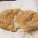 County Fair Beaver Tails from Farmwife Feeds is a cinnamon sugar coated deep fried classic you can enjoy at home. #fairfood #beavertail #friedpastry