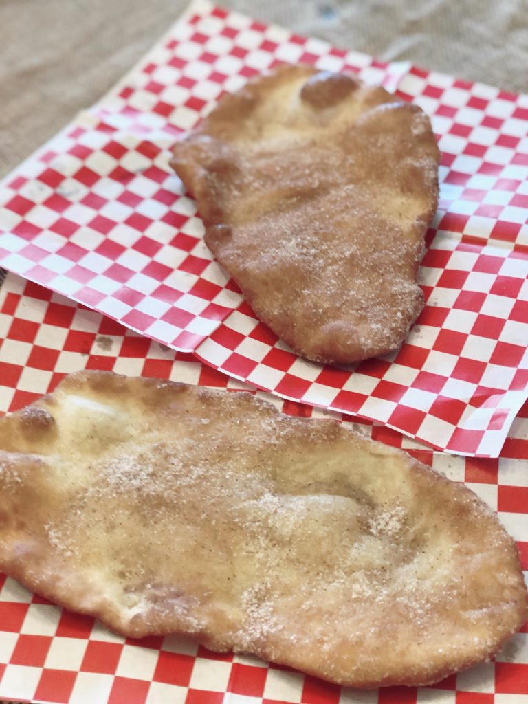 County Fair Beaver Tails from Farmwife Feeds is a cinnamon sugar coated deep fried classic you can enjoy at home. #fairfood #beavertail #friedpastry