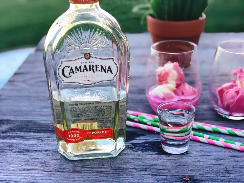 Twisted Cactus Tequila Punch from Farmwife Feeds, 3 ingredients for a fun drink by the glass or in a punchbowl for a crowd! #tequila #punch #sherbet #cocktail #pinkcocktail