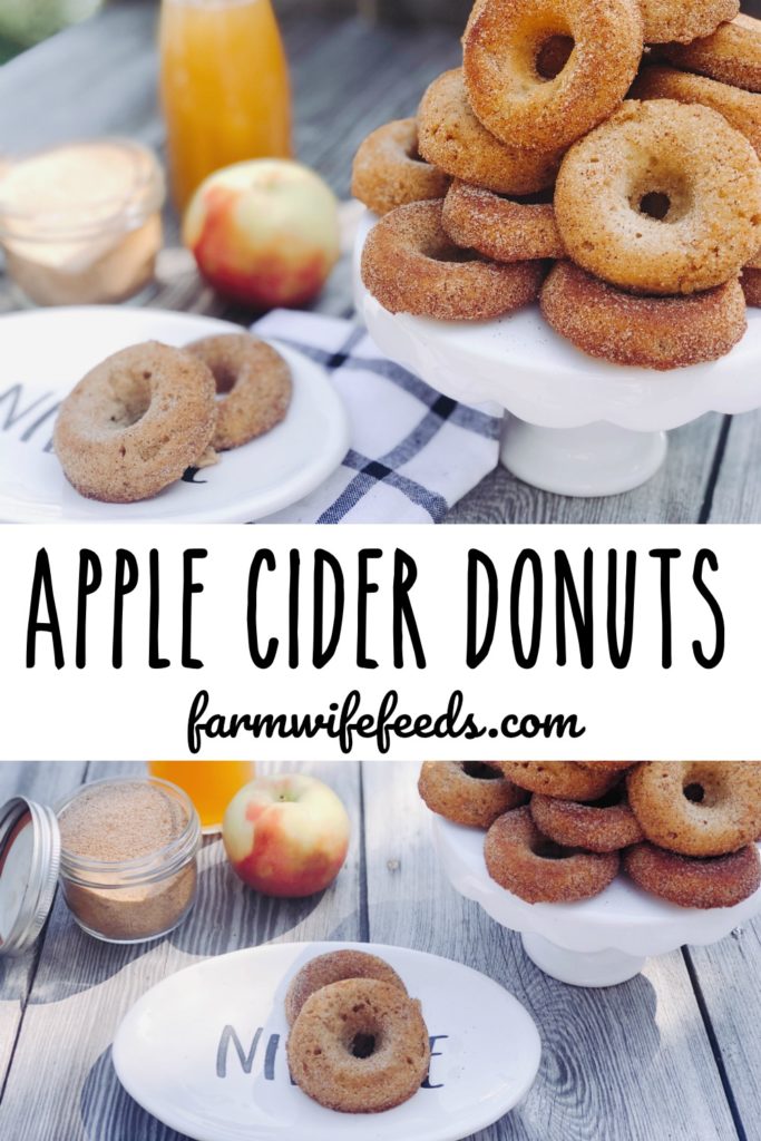 Apple Cider Donuts from Farmwife Feeds are all the taste of fall in donut form and use simple ingredients to make! #donuts #fall #apple #cider