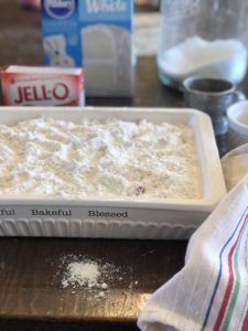 Strawberry Rhubarb Cobbler from Farmwife Feeds, an easy church cookbook dessert that you assemble right in the baking dish. #rhubarb #strawberry #dessert