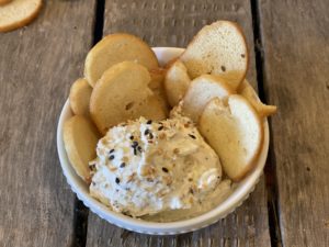 3 Ingredient Everything Bagel Dip from Farmwife Feeds is 3 ingredients and 3 minutes to a delicious snack or to share with company. #everythingbagel #dip #easyrecipe