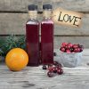 Easy Homemade Cranberry Simply Syrup from Farmwife Feeds, 3 ingredients make a great hostess gift or a holiday treat in cocktails, coffee and hot chocolate. #simplesyrup #cocktails #cranberry