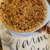 Pumpkin Crunch Pie from Farmwife Feeds takes traditional pumpkin pie up a notch with cream cheese with a sugar pecan crunch topping. #pumpkin #pie #pumpkinpie