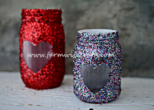 DIY Heart Mason Jar from Farmwife Crafts