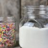 Homemade White Hot Chocolate Mix from Farmwife Feeds. A dry ingredient mix made in big batches so you can easily mix one cup of hot cocoa at a time. #whitechocolate #hotcocoa #milk