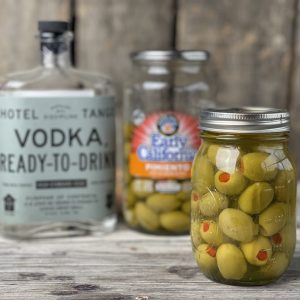 Classic Bloody Mary Cocktail from Farmwife Feeds. Spicy and full of deep flavors made with my homemade dry spice mix and vodka marinated olives make this classic drink a crowd pleaser. #vodka #tomato #bloodymary #cocktail