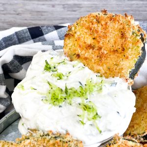 Creamy Cucumber Dip from Farmwife Feeds. A cream dip made with fresh grated cucumbers great for dipping all the things. #cucumber #dips #garden