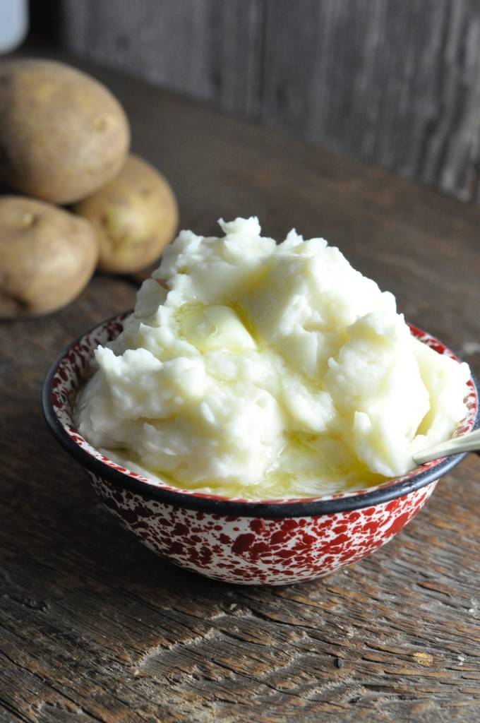 Traditional Mashed Potatoes from Farmwife Feeds. Creamy mashed potatoes with real butter and cream compliment any meal.