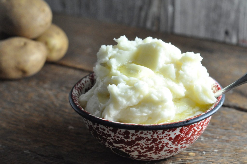 Traditional Mashed Potatoes from Farmwife Feeds. Creamy mashed potatoes with real butter and cream compliment any meal.