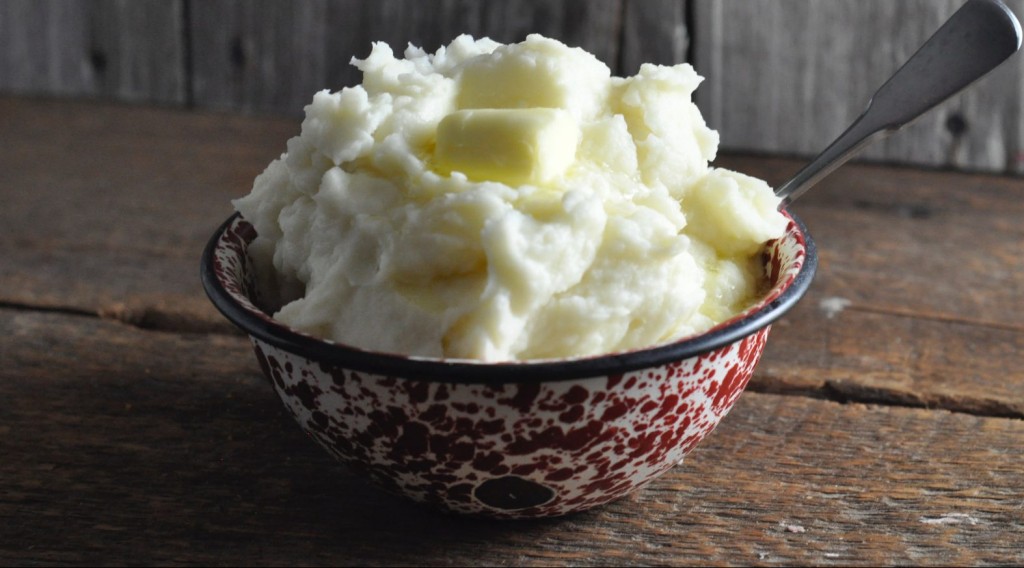Traditional Mashed Potatoes from Farmwife Feeds. Creamy mashed potatoes with real butter and cream compliment any meal.